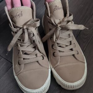 Blowfish Taupe High-Top Sneakers for Women